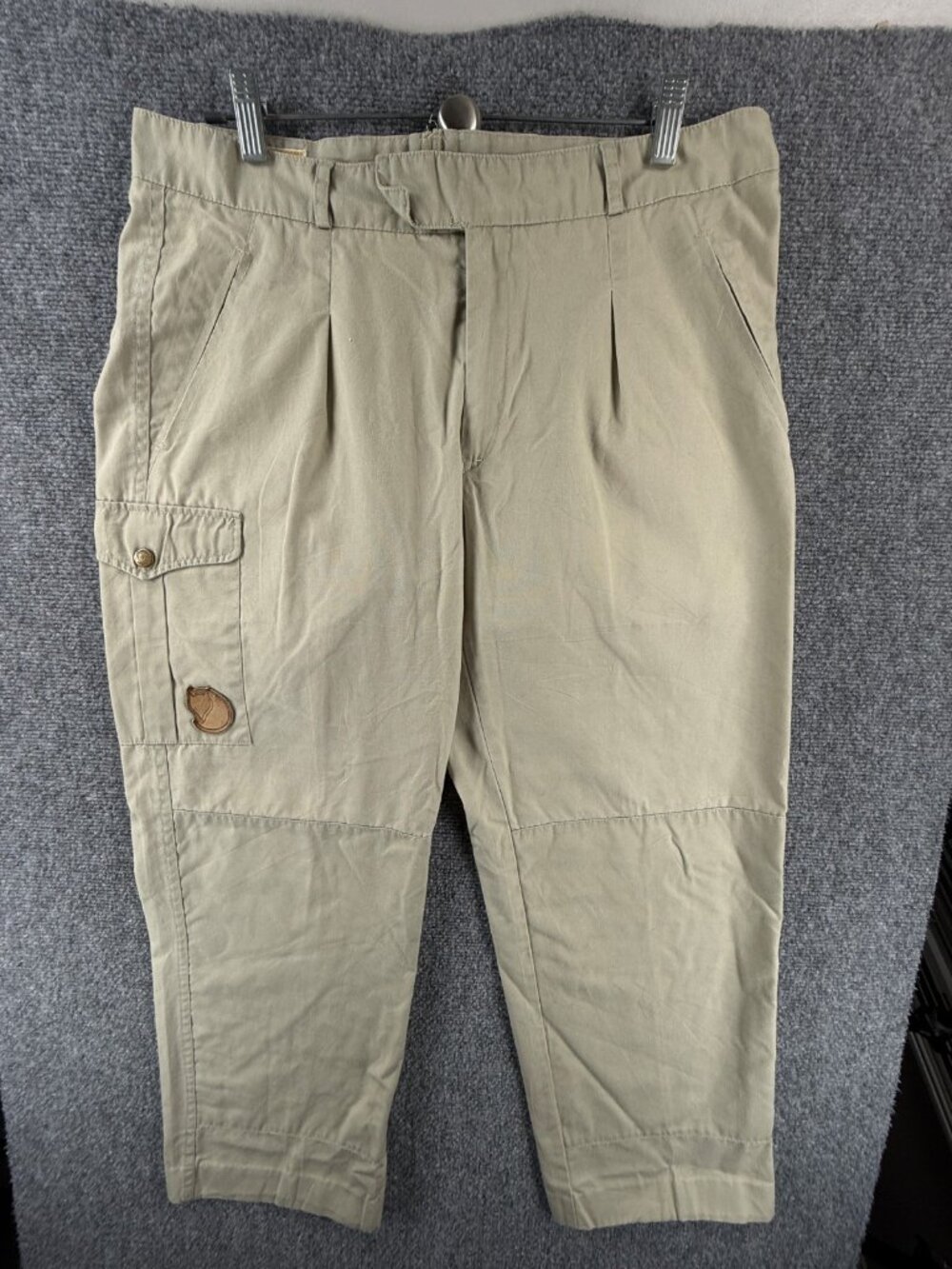 Fjallraven GRONLANDS Jeans Beige Pants Hiking Men 50 Polyester Cotton ACTL 35X27